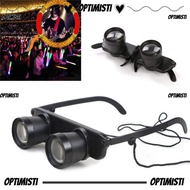 OPTIMISTI Eyeglasses Binoculars, 3-in-1 3X Magnification Opera Glasses Binoculars, Portable 28mm Len