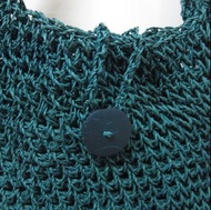 1個 泰國 人手編織 綠色 斜揹 側揹 袋 包 Made in Thailand Green Woven Bag