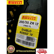 Pirelli Diablo Rosso IV 200/55-17 Diablo Rosso 4 200/55-17 tyre tayar motorcycle 2024