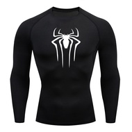 Sun Protection Sports Second Skin Running T-shirt Men's Fitness Rashgarda MMA Long Sleeves Compressi