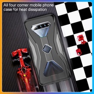 DRO_ Ultra-thin Silicone Heat Dissipation Shockproof Mobile Phone Protective Case Cover for Xiaomi Black-Shark 4/4PRO
