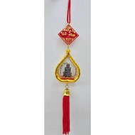 龙婆托 lp Thuad 泰国Wat Pha Kho 庙恭请  车神龙婆托 lp Thuad佛牌小金身佛像精美吊牌 吊车/吊室内