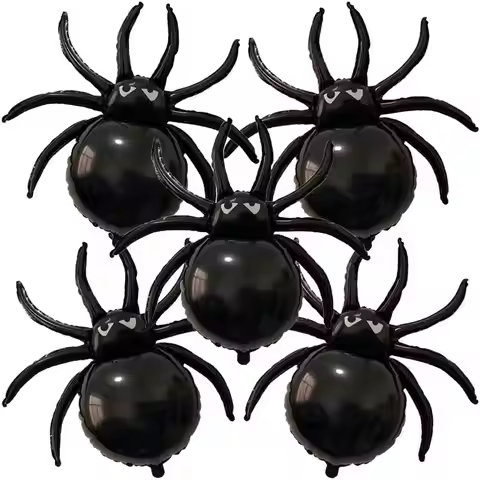 2Pcs Halloween Terror Spider Balloon Ghost Festival Party Shopping Mall Event Decoration Home Yard H