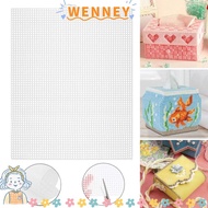 WEY Bag Mesh Grid, Plastic White Canvas Bag Sheets, 33.5x26CM 7CT Bag Rug