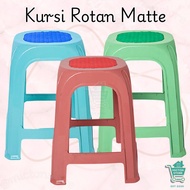 MICTON Premium Matte Plastic Rattan Chair Multipurpose Chair Plastic Bench Plastic Chair Plastic Sea