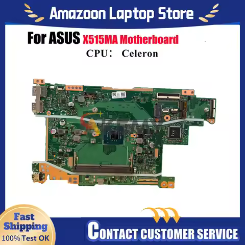 X515MA Laptop Motherboard For ASUS VivoBook X515M X515MA Notebook Mainboard With Celeron CPU 100% te