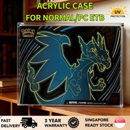 【SG Stock】Acrylic Case for ETB Display UV Proof English Pokemon TCG Cards Elite Trainer Box Phantasm