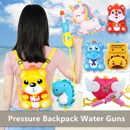 Summer Toy Water Gun Boy Girl Pressure Backpack Water Guns Baby Playing Water Outdoor Beach Toys for
