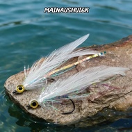 MAINAUSHUI6K 4pcs Feather Streamer Flies, Rust-Resistant Long-Lasting Streamer Fly Lure, Durable 4Pc