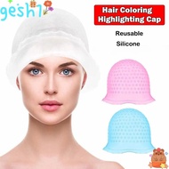 GESH1 Hair Coloring Highlighting Cap, Reusable With Hook Hair Coloring Hat, Silicone Hair Dying Fros