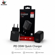 Myroots Adaptor Charger Voltix 35W Super Fast Charging Type-C Premium ~ MURAHKOK