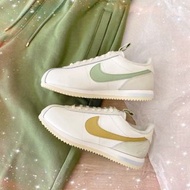 現貨✨2024新款Nike 阿甘鞋 Wmns Cortez 米白 黃 花卉 女鞋 復古慢跑鞋 休閒鞋