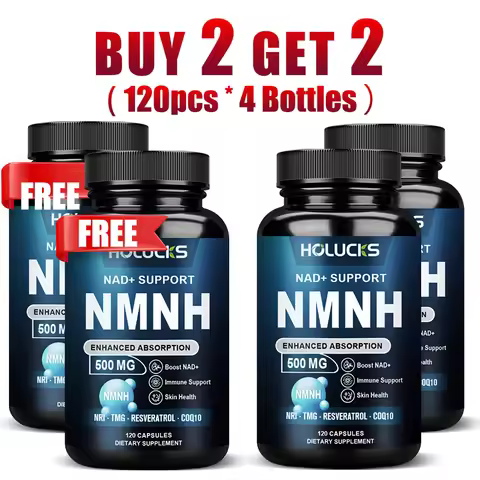 Premium 5-in-1 NMNH Supplement, with, Nicotinamide Riboside, TMG, Resveratrol, C0Q10, Support Immuni