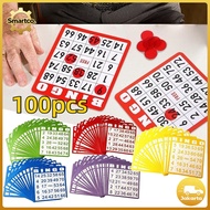 100PCS Bingo Toy Card Set Bingo Set