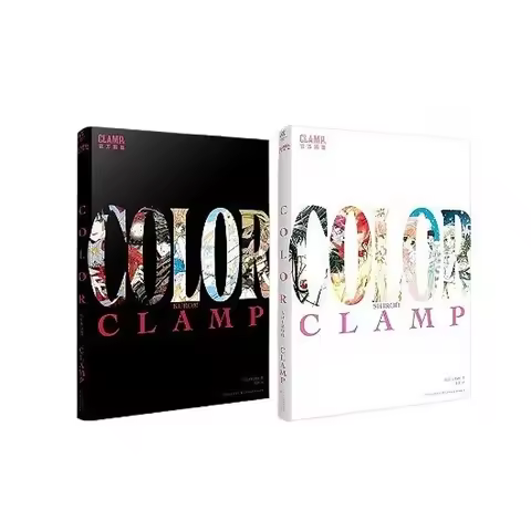 CLAMP Exhibition Artbook Official Artbook: COLOR KURO (Black) + COLOR SHIRO (White) Kodansha Cardcap