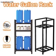 Sun Metal Water Bottle Jug Holder 2/3 Tier Heavy Duty Water Cooler Jug Storage Rack Detachable Gallo