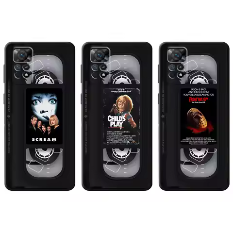 Phone Black Case For Xiaomi Redmi Note 13 Pro 11 12 12C 9T K40 12S 10 11S 9Pro 10C 9C Fundas Covers 