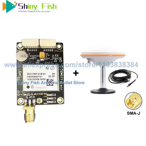 GNSS GPS Modules EM-ZED-F9PD2 Multi-band L1 L2 RTK Centimeter-level accuracy with EM-500 zed-f9p-01b
