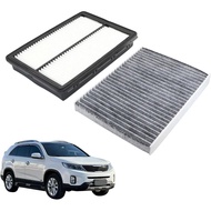 NLQR Engine Air Filter and Cabin Air Filter Compatible with KIA Sorento 2.0L 2.4L 3.3L 2016-2020 Rep