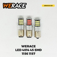 WERACE LED 4014 45 Titik Mata SMD 1157 BAY15D 1156 BA15S Lampu Mundur Rem Sein Motor Mobil CANBUS