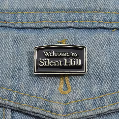 Horror Movie Tag Enamel Pins Custom Black Movie Brooches Lapel Badges Punk Gothic Jewelry Gift for K