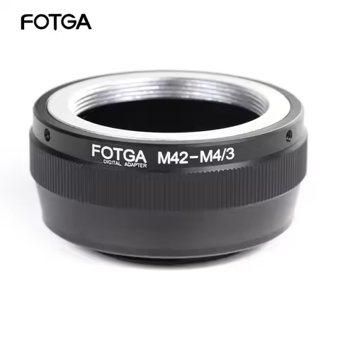FOTGA Focus Foto Adapter Ring for M42 42mm Screw Mount Lens to Olympus Pen and Panasonic Lumix MFT M