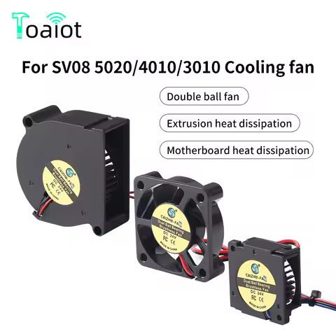 5020/4010/3010 Three styles For SV08 Cooling Silent Fan Fast Cooling And Silent Fan For SV08 3D Prin