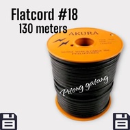 FLAT CORD 100 METERS. extension wire #18 & #16 Black & White Available. electrical wire.. []