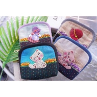 101 Woven Wallet 1 Zip 2 Compartments Wallet Woman Dompet Perempuan