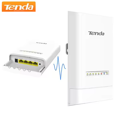 Tenda OS3 5.8GHz AC867 CPE Wireless Bridge 5km+ PtP Point to Point Wireless Bridge Outdoor 2-Pack IP