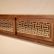 【非木不可】日式窗花滑門小櫃