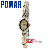 (ผ่อนชำระ สูงสุด 10 เดือน) Pomar นาฬิกาข้อมือผู้หญิง สายสแตนเลส รุ่น PM63517AG01 (สองกษัตริย์ / หน้าปัดทอง)