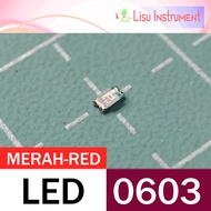 MERAH 0603 Single Color LED SMD SMT RED-RED