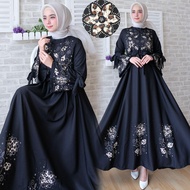 Kyoko Fashion Dress Maxi Flower / Baju Gamis Syari Wanita Model Terbaru / Dress Muslim Wanita / Baju