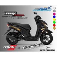 sticker freego. striping sticker cutting motor yamaha freego cuting stiker motor freego