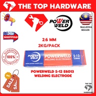*THETOPHARDWARE* POWERWELD WELDING ELECTRODE S-12 E6013 (2KG) 2.6MM
