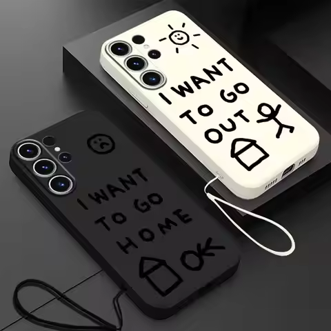 Soft Cover Phone Case for Samsung Galaxy S24 FE S21 Plus S22 Ultra S23 Note 20 10 Ultra S20 S25 Edge