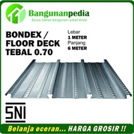 TERMURAH!! Bondek Bondex Floordeck Bondek Cor REAL Harga Per Lembar Panjang 6 Meter