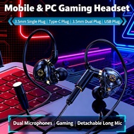Leyoya G61 Earphone Gaming with Dual Mic Bass Surround Gaming Sports Live streaming Headset Gaming P