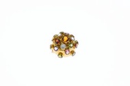 Disco light Garnet vintage 胸針 18k 黃