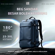 XIYUER Expandable Business Travel Backpack 180° Open Laptop Bag 15.6 Inch USB Charging Port 25-30L L