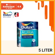TEC [5 Litre] ICI DULUX Aura High Gloss Finish For Wood and Metal Cat Kilat Besi Kayu Glossy 木纹漆 & 金
