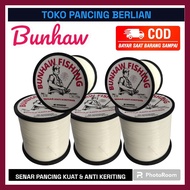 BUNHAW Senar Pancing Super Kuat dan Anti Keriting Warna Putih Susu Panjang 1000 Meter