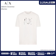 AX Armani Exchange เสื้อยืดผู้ชาย รุ่น AX 6DZTHN ZJLFZ1116 - สีออฟไวท์