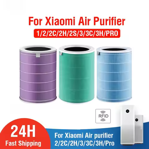 Air Filter For Xiaomi Mi Air Purifier 1 2 2S 2C 2H 3 3S 3C 3H Mijia Air Filters Carbon HEPA Replacem