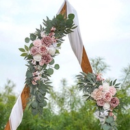 [whfashionkk] 2x Wedding Arch Flowers Artificial Flowers Modern Handmade Silk Flowers Wedding