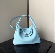 98新 Hermes Lindy 30 馬卡龍藍 (T)