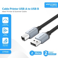 VENTION CTTHH USB 2.0 A Male to USB B Print Male Printer Cable 2 Meter Scanner Speedy Aluminum Alloy