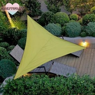 1ONLYTWO Backyard Awning, Shade Cloth Waterproof Triangle Sun Shade Sail Canopy,  Folding 3x3x3M Cam