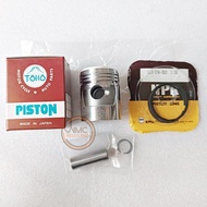 ชุด : ลูกสูบ + แหวนลูกสูบ + สลักพร้อมกิ๊บล็อค / SIZE 1.00 เส้นผ่านศูนย์กลาง 40.00mm / สำหรับ HONDA C